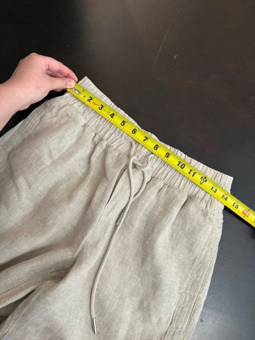 Quince European Linen Wide-Leg Pull-On Pants Flax Lightweight Travel Beach Small